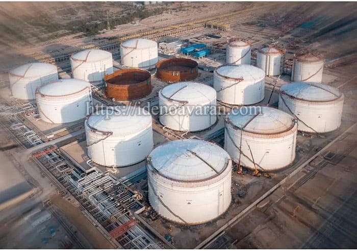 مخازن پالایشگاهی آشنایی با مخازن پالایشگاهی و انواع آن