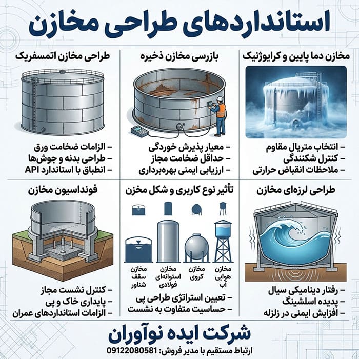 راهنمای استانداردهای طراحی مخازن راهنمای استانداردهای طراحی مخازن در ایران