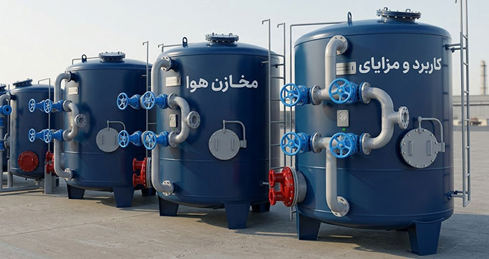 کاربرد و اهمیت مخازن هوا کاربرد و اهمیت حیاتی مخازن هوا در صنعت