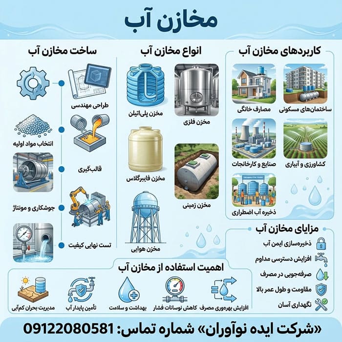راهنمای ساخت مخازن آب در ایران راهنمای ساخت بهترین مخازن آب در ایران